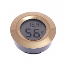 Термо-Гигрометр Passatore цифровой, круглый, золото (шт.)