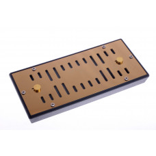 Увлажнитель акриловый Passatore на 75 сигар со шторками, золотистый (шт.)