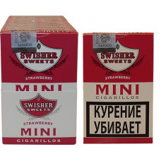 Сигариллы Swisher Sweet Strawberry Mini Cigarillos/6 (пач.)