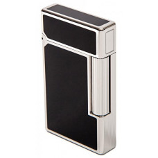 Зажигалка Davidoff Prestige Double flame, black lacquer/ покрытие палладий (шт.)