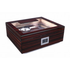 Хьюмидор Lubinski на 60 сигар со стеклом и подарочным набором, Эбеновое дерево (шт.)