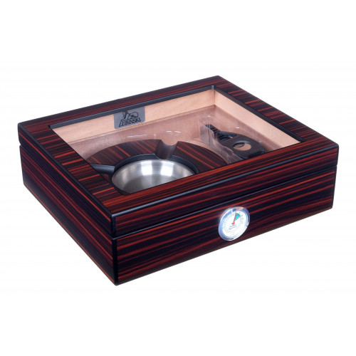 Хьюмидор Lubinski на 30 сигар с подарочным набором, Эбеновое дерево (шт.) Хьюмидор Lubinski на 30 сигар с подарочным набором, Эбеновое дерево (шт.)