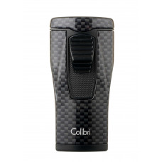 Зажигалка Colibri Monaco (тройное пламя), черный карбон (шт.)