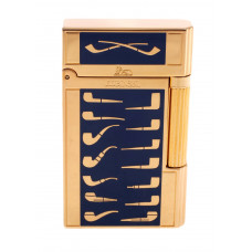 Зажигалка трубочная Lubinski "Celebration", золото с синим (шт.) 