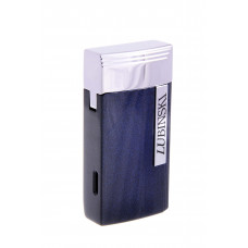 Зажигалка Lubinski "Тиволи" турбо с гильотиной, синий металлик (шт.)