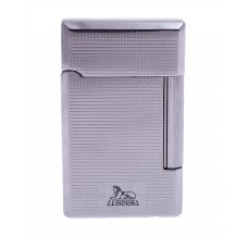 Зажигалка трубочная Lubinski "Сполето" кремневая, серебристая в квадратик (шт.) 