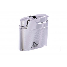 Зажигалка Lubinski "Таормина", кремневая, серебристая в рубчик (шт.)