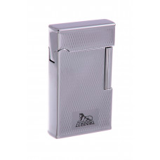 Зажигалка Lubinski "Равенна", кремневая, серебристая в рубчик (шт.)