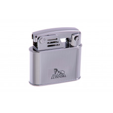Зажигалка Lubinski "Бассано", кремневая, серебристая в полоску (шт.)