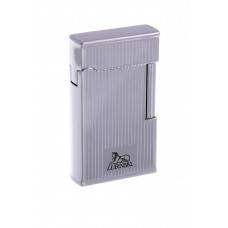 Зажигалка Lubinski "Равенна", кремневая, серебристая в полоску (шт.)