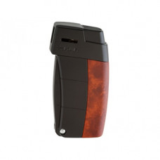 Зажигалка Xikar 585 ABBK Resource Burl with Black Trim (труюбочная) (шт.)