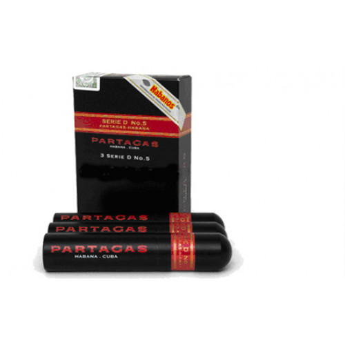 Сигары Partagas Serie D № 5 (Партагас Серия Д №5) (в аллюминиевой тубе) /3 (шт.)