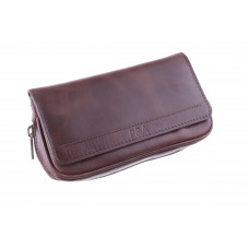Сумка P&A для 2 трубок и табака, натуральная кожа (шт.)
