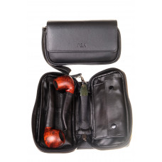 Сумка P&A для 2 трубок и табака, натуральная кожа (шт.)