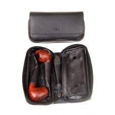 Сумка P&A для 2 трубок и табака, натуральная кожа (шт.)