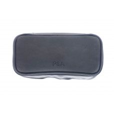 Сумка P&A для 2 трубок и табака, экокожа, серая (шт.)