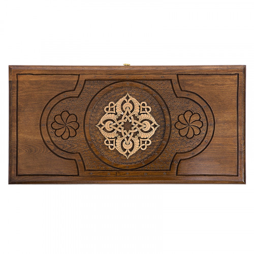 Нарды резные "Золотой узор" Нарды резные "Золотой узор"