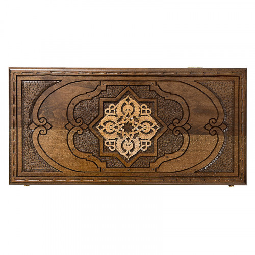 Нарды резные "Золотой узор 3" Нарды резные "Золотой узор 3"