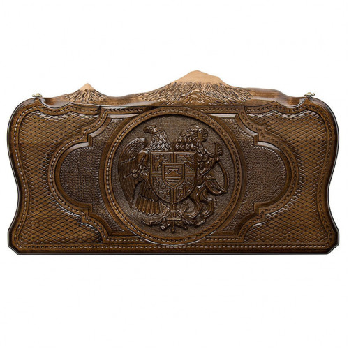 Нарды резные "Герб Армении с Араратом" 