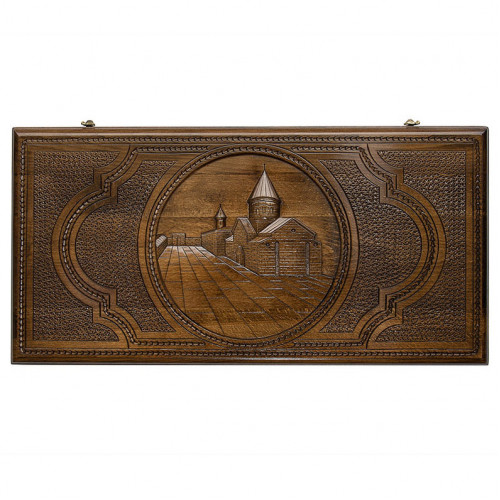 Нарды резные "Гарни - Гегард", орех