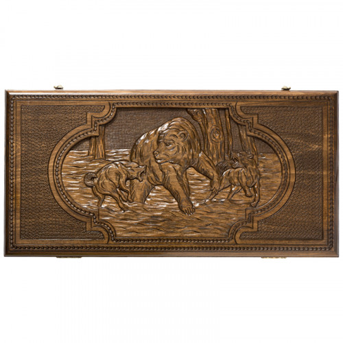 Нарды резные "Медведь"