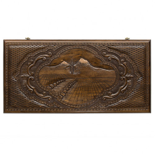 Нарды резные "Долина Арарата с узором"