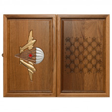 Нарды + Шашки из дуба "ВДВ" 46x36 см