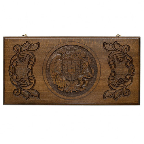 Нарды резные "Герб Армении"