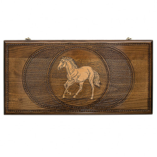 Нарды резные "Лошадь" Нарды резные "Лошадь"