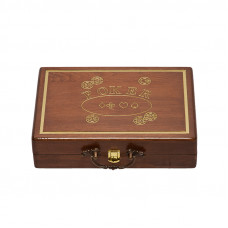 Резной кейс POKER на 200 фишек, Haleyan