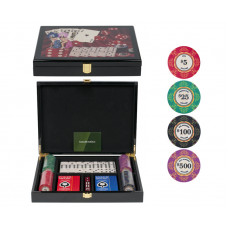 Набор для игры в домино и покер Lux на 100 фишек