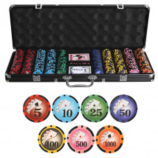 Набор для покера Royal Flush Black на 500 фишек
